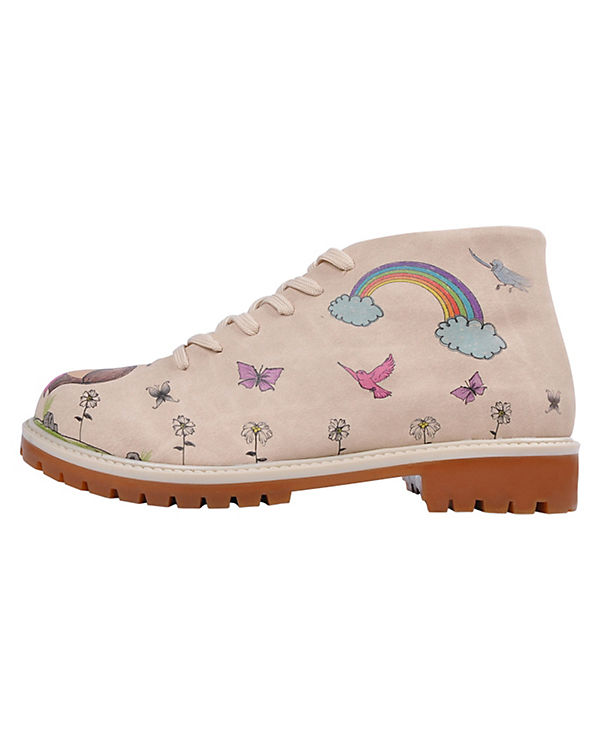 Schnürstiefeletten Picked flowers