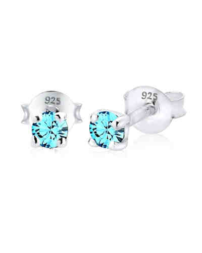Ohrringe Swarovski® Kristalle Funkelnd Basic 925 Silber