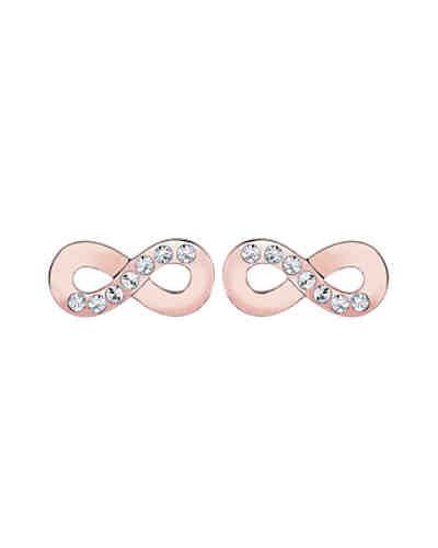 Ohrringe Infinity Symbol Swarovski® Kristalle 925 Silber 2