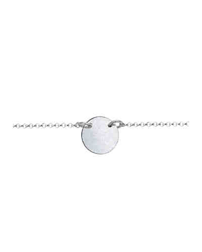 Halskette Choker Kreis Plate Matt 925 Sterling Silber S0101680417 Halsketten 2