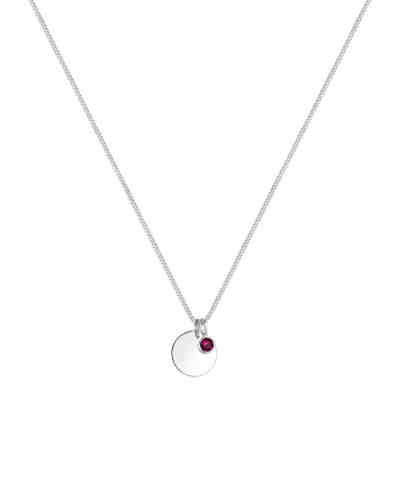 Halskette Geburtsstein Farbe Swarovski® Kristalle 925 Silber 2