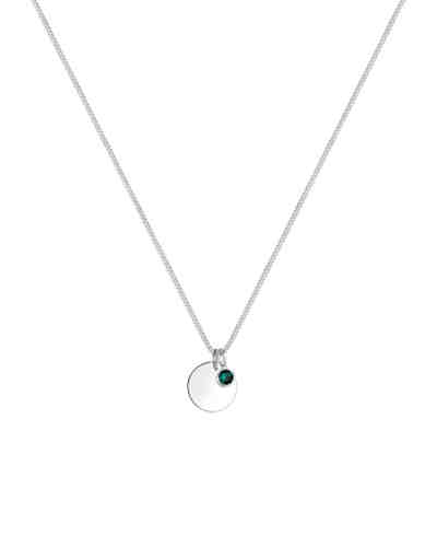 Halskette Geburtsstein Farbe Swarovski® Kristalle 925 Silber 2