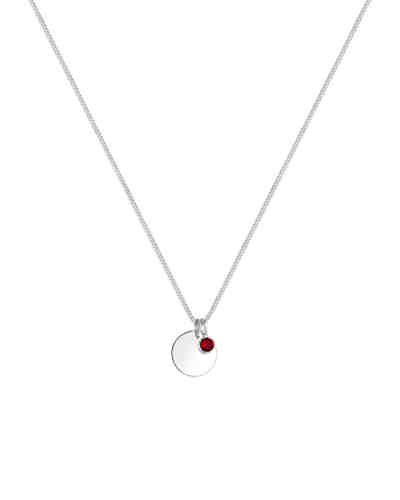 Halskette Geburtsstein Farbe Swarovski® Kristalle 925 Silber 2