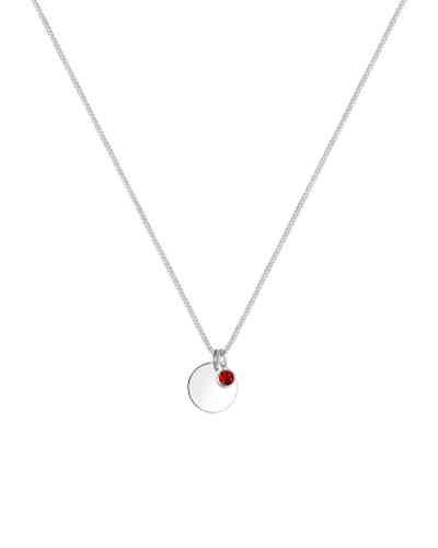 Halskette Geburtsstein Farbe Swarovski® Kristalle 925 Silber 2