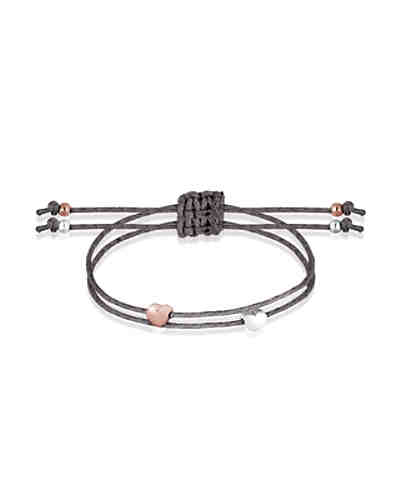 Armband Set Herz Liebe Bi-Color Freundschaft 925 Silber