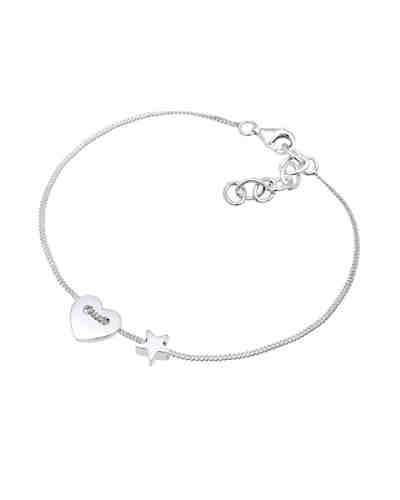 Armband Herz Sterne Astro Filigran 925 Sterling Silber 2