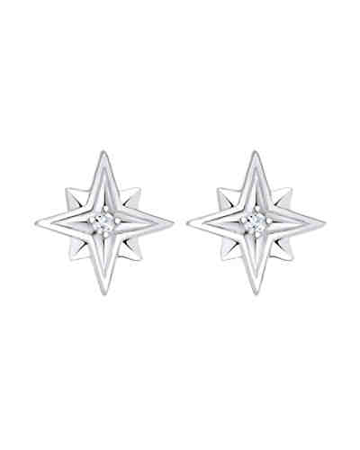 Ohrringe Sterne Astro Topas Edelstein 925 Sterling Silber 2