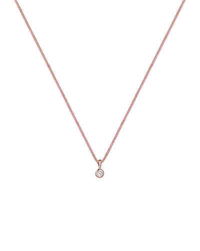 Halskette Kreis Diamant 925 Sterling Silber 2