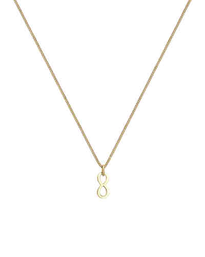 Halskette Infinity Liebe Unendlichkeit Symbol 585 Gelbgold 2