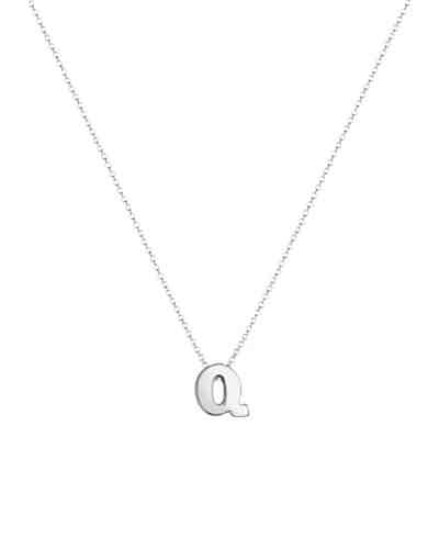 Halskette Buchstabe Q Initialen Trend Minimal 925 Silber 2