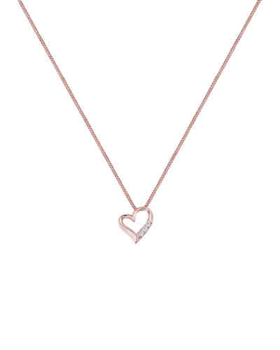 Halskette Herz Ewigkeit Diamant (0.06 ct.) 925 Silber 2