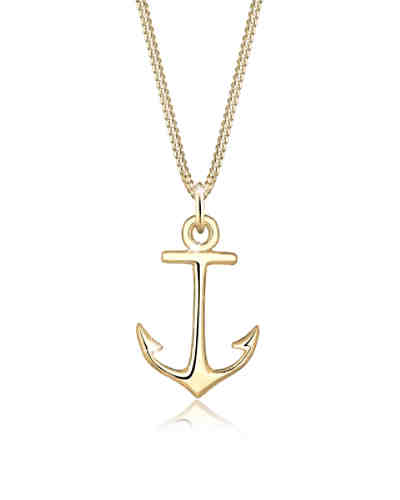 Halskette Anker Meer Strand Trend 925 Sterling Silber