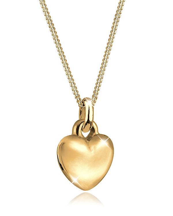 Goldhimmel Halskette Herz Liebe Valentin 925 Sterling Silber