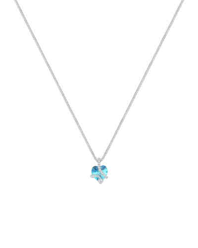 Halskette Herz Swarovski® Kristalle 925 Sterling Silber 2