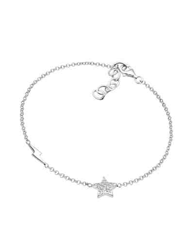 Armband Blitz Sterne Astro Zirkonia Kristalle 925 Silber 2