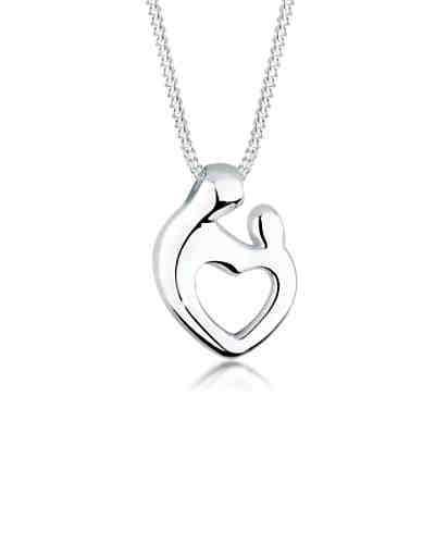Halskette Mutter & Kind Verbundenheit 925 Sterling Silber