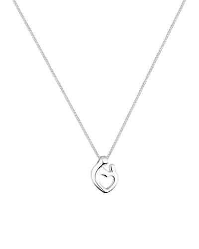 Halskette Mutter & Kind Verbundenheit 925 Sterling Silber 2