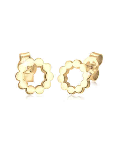 Ohrringe Kreis Circle Geo Minimal 925 Sterling Silber