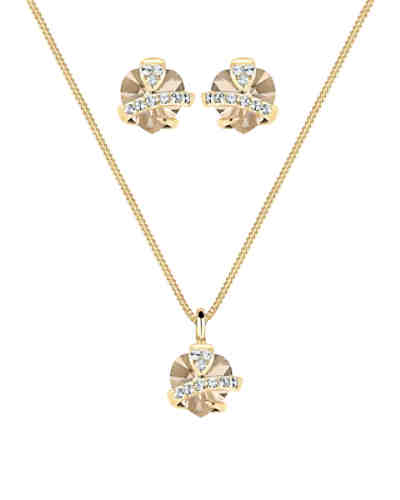 Goldhimmel Schmuckset Herz Swarovski® Kristalle 925 Silber 2
