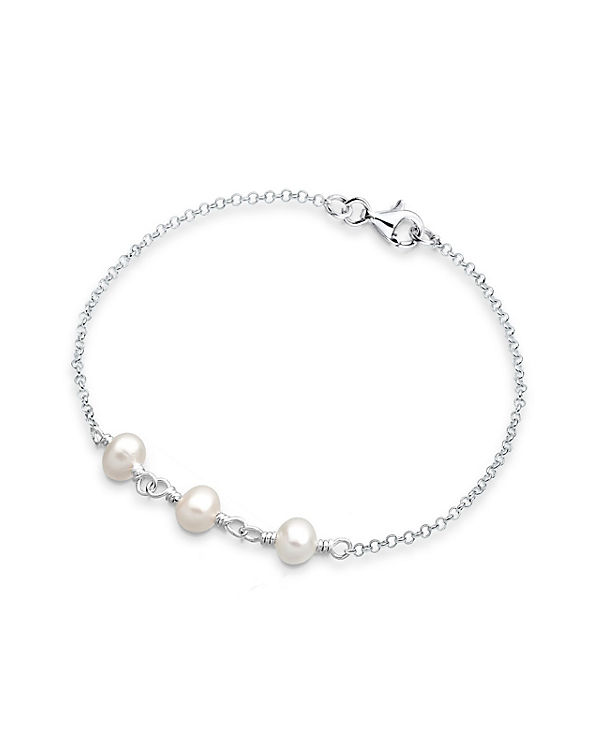 Armband Süßwasserzuchtperlen 925 Sterling Silber