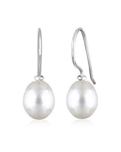 Ohrringe Süßwasserzuchtperle Elegant Hochwertig 925 Silber