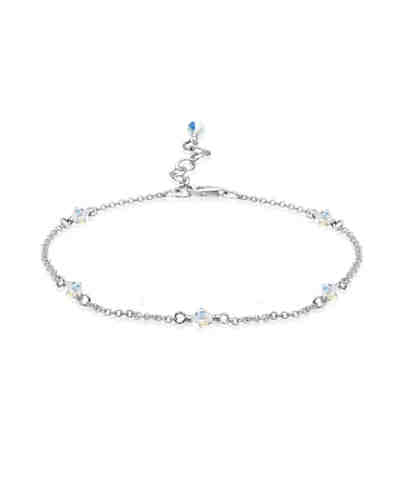 Fußschmuck Swarovski Kristalle 925 Sterling Silber