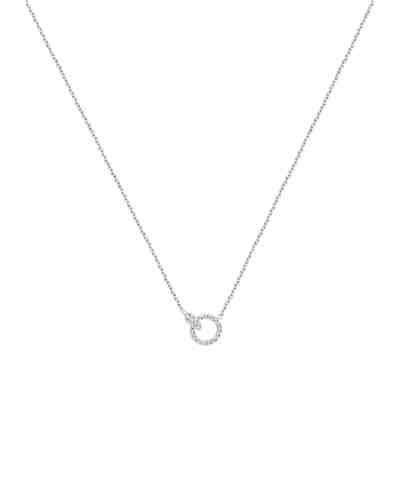 Halskette Verbunden Swarovski® Kristalle 925 Sterling Silber 2