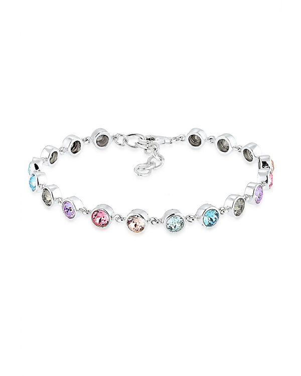 Armband Multi Swarovski® Kristalle 925 Sterling Silber