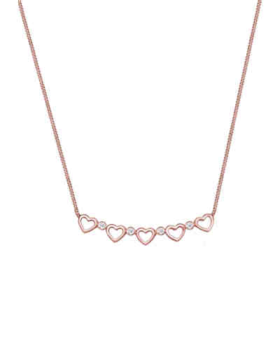 Halskette Herz Unendlich Diamant (0.08 ct.) 925 Silber 2