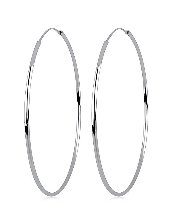 Ohrringe Creolen Basic Filigran Hochwertig 925 Silber