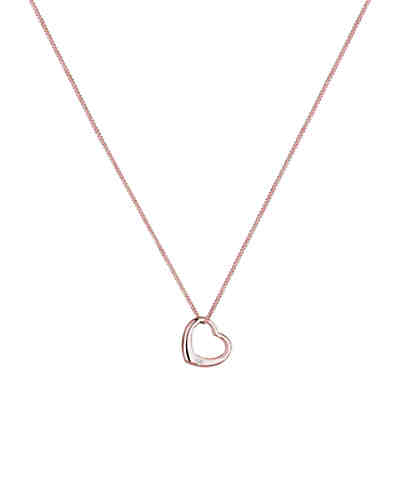 Halskette Herz Liebe Diamant (0.03 ct.) 925 Silber 2