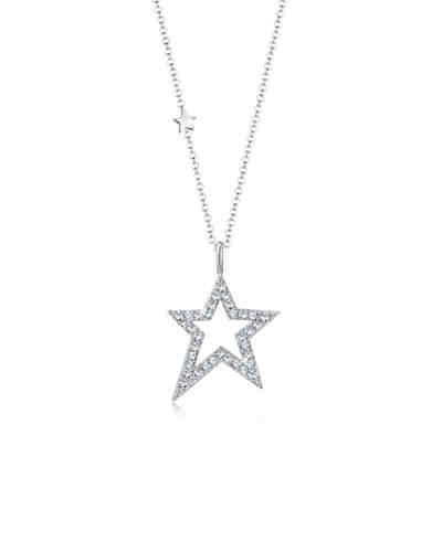 Halskette Stern Astro Swarovski® Kristalle 925 Silber