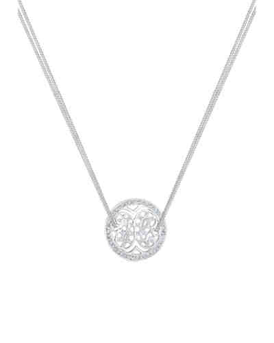 Halskette Ornament Paisley Swarovski® Kristalle 925 Silber 2