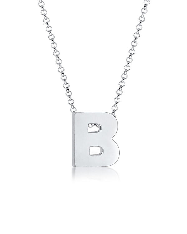 Halskette Buchstabe B Initialen Trend Minimal 925 Silber